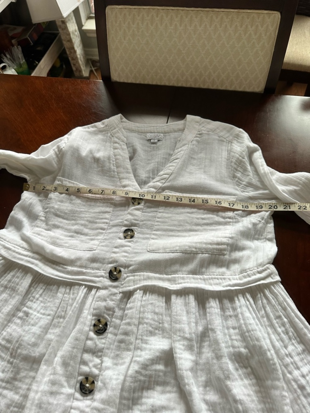 Women’s size small 100% cotton, mudpie, breezy dress - Picture 4 of 7